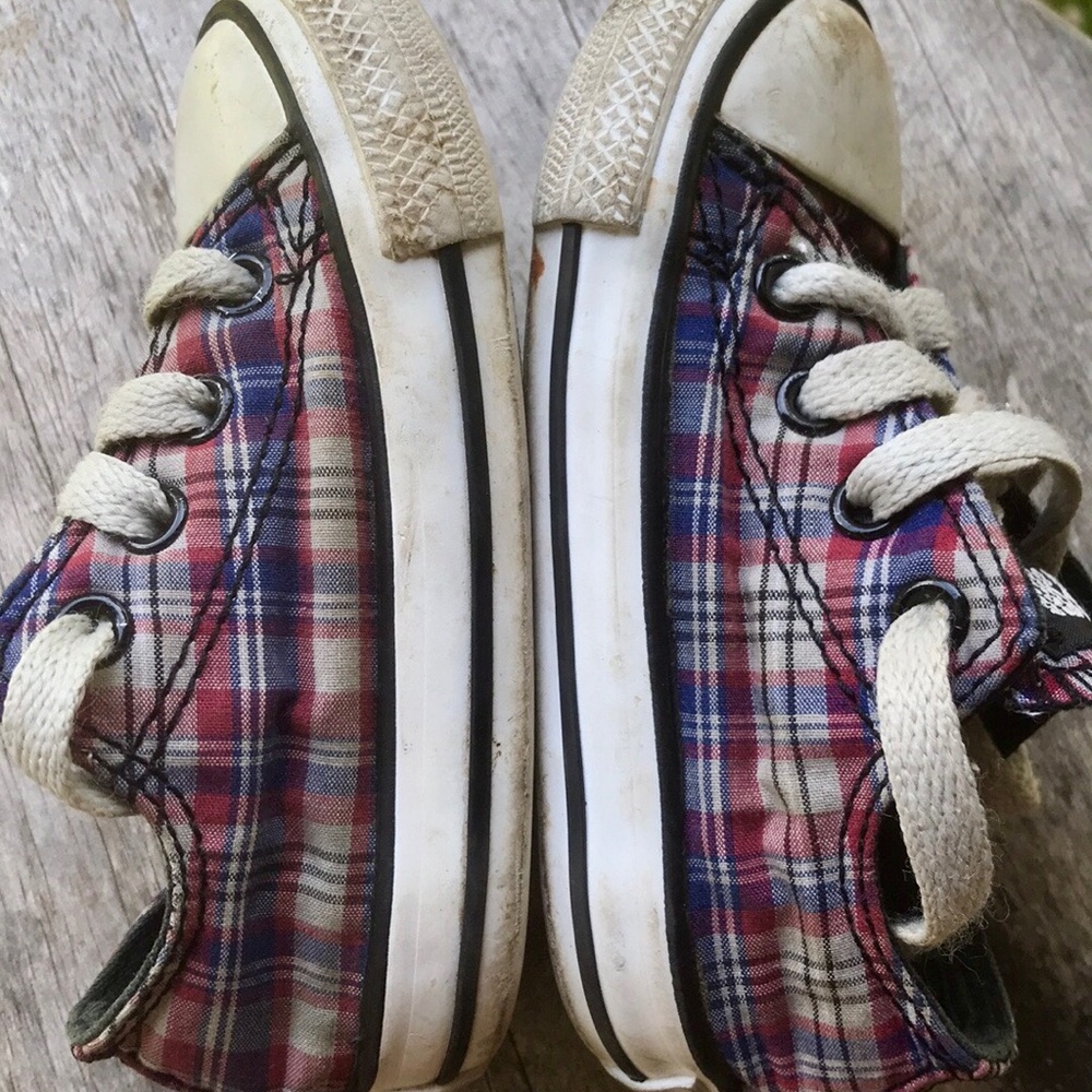 Red, white, blue plaid Converse All Star🇺🇸